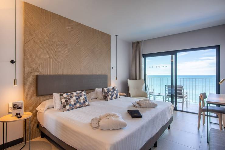 Kamer deluxe met frontaal zeezicht Hotel Cap Negret Altea, Alicante