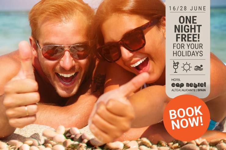 ONE FREE NIGHT JUNE Hotel Cap Negret Altea, Alicante ONE FREE NIGHT JUNE Hotel Cap Negret Altea, Alicante