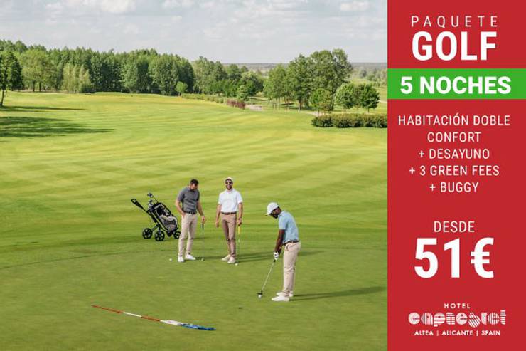 Experiencia golf 5 noches hotel cap negret altea, alicante Experiencia golf 5 noches hotel cap negret altea, alicante