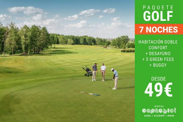 Experiencia golf 7 noches hotel cap negret altea, alicante Experiencia golf 7 noches hotel cap negret altea, alicante